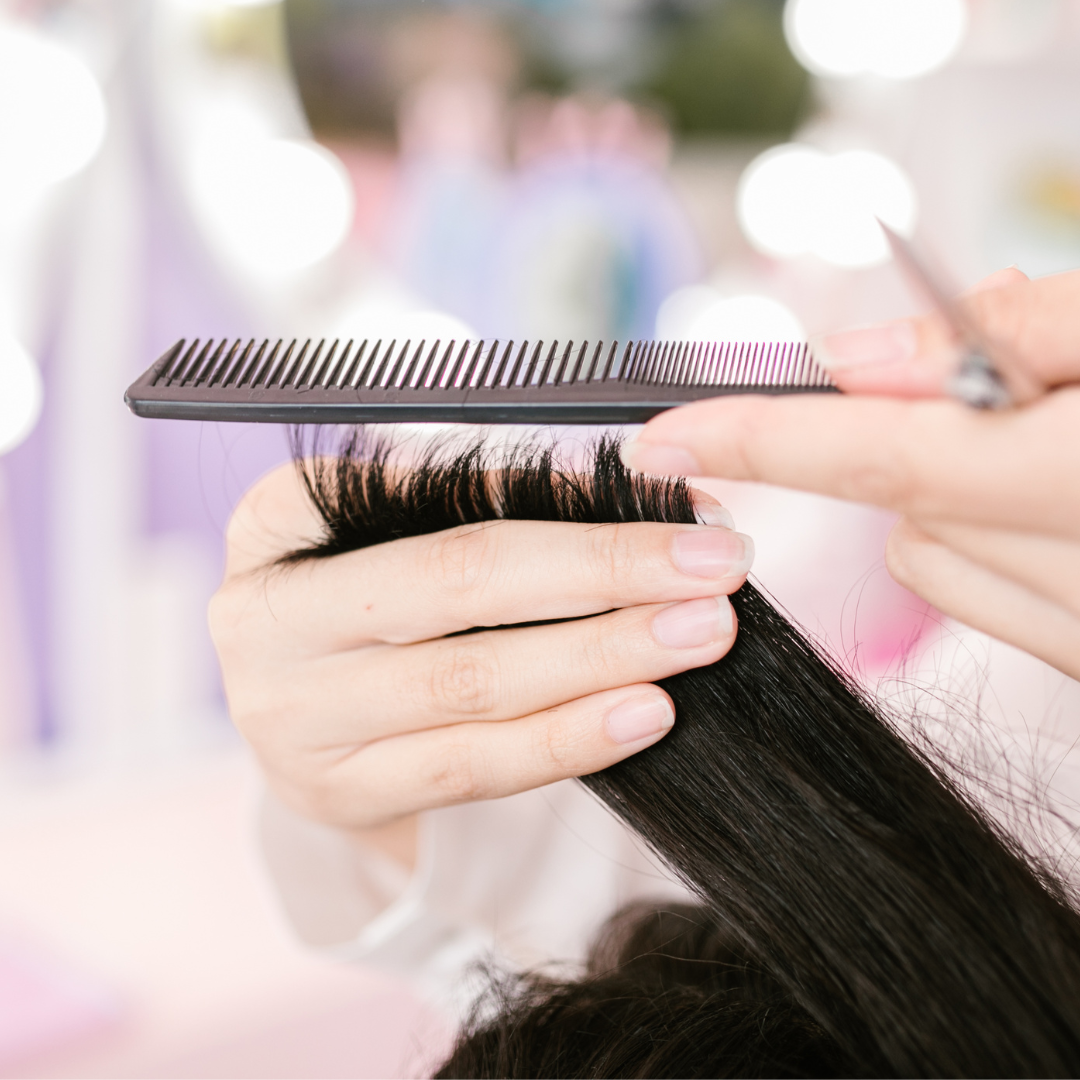 Regular hair cutting in summer helps keep your hair healthy and free of split ends.